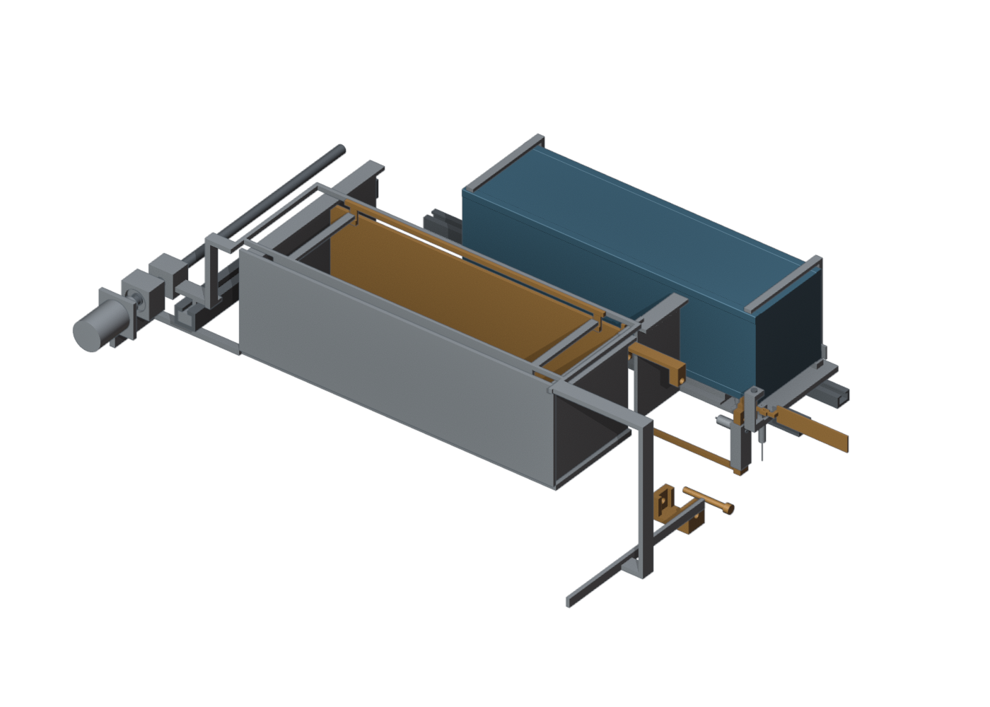 FM07-R5 native CAD rendered with its exit gate open